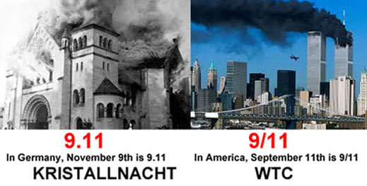 Kristallnacht and the World Trade Center both being 9-11