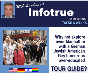 Advertisement for Infotrue Walking Tours
