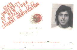 Rick Landman ID card 1972